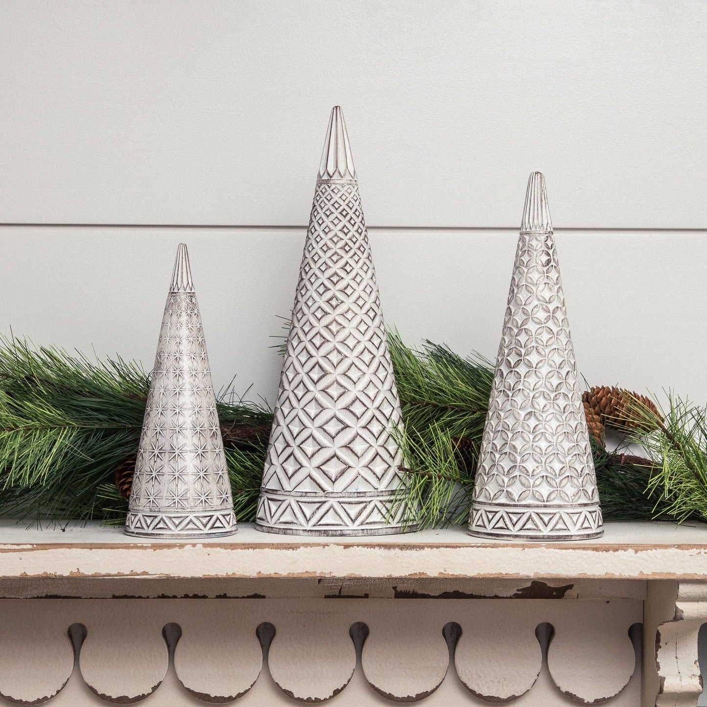 White Christmas Trees