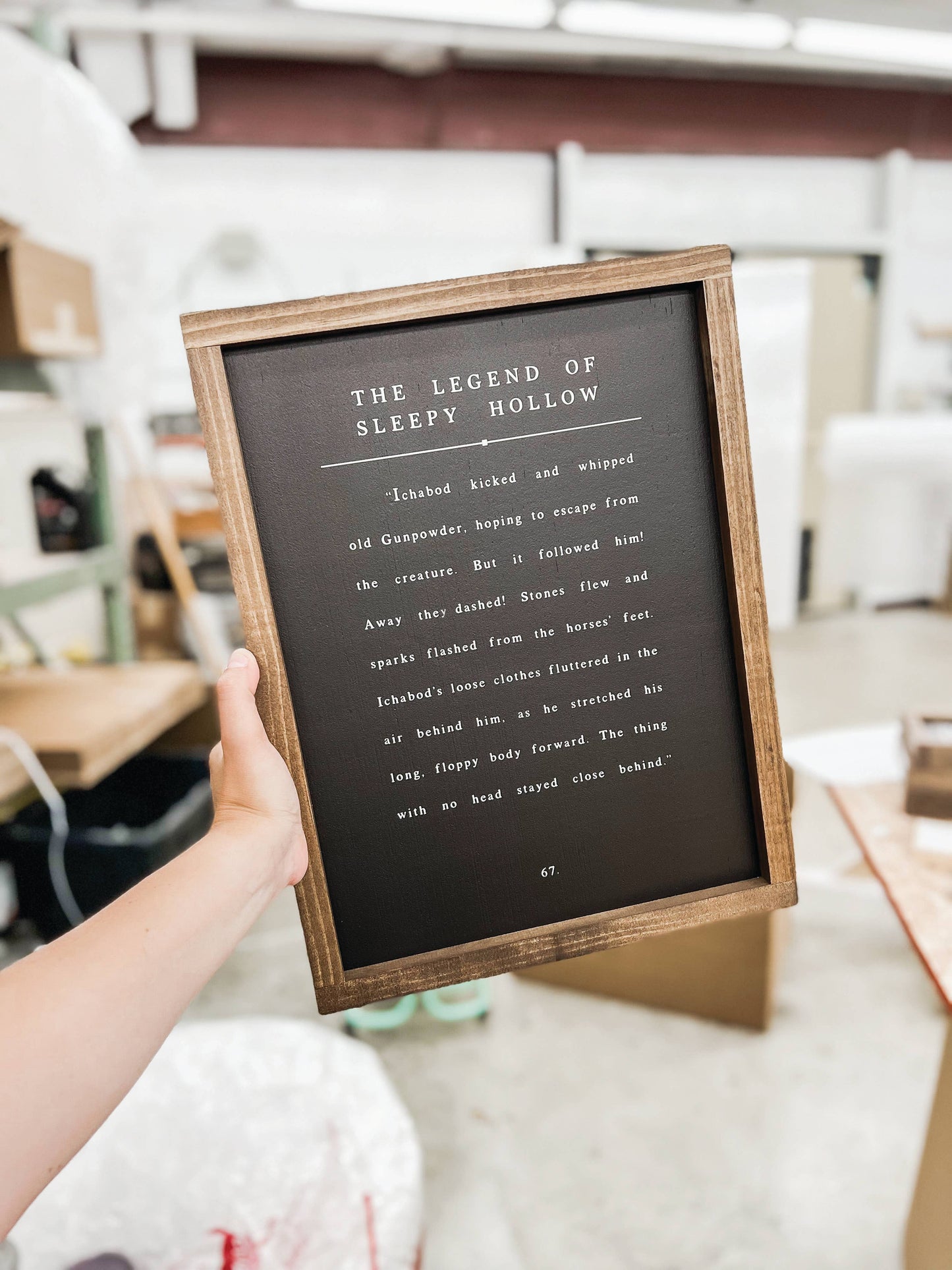 The Legend of Sleepy Hollow | Halloween Wood Sign