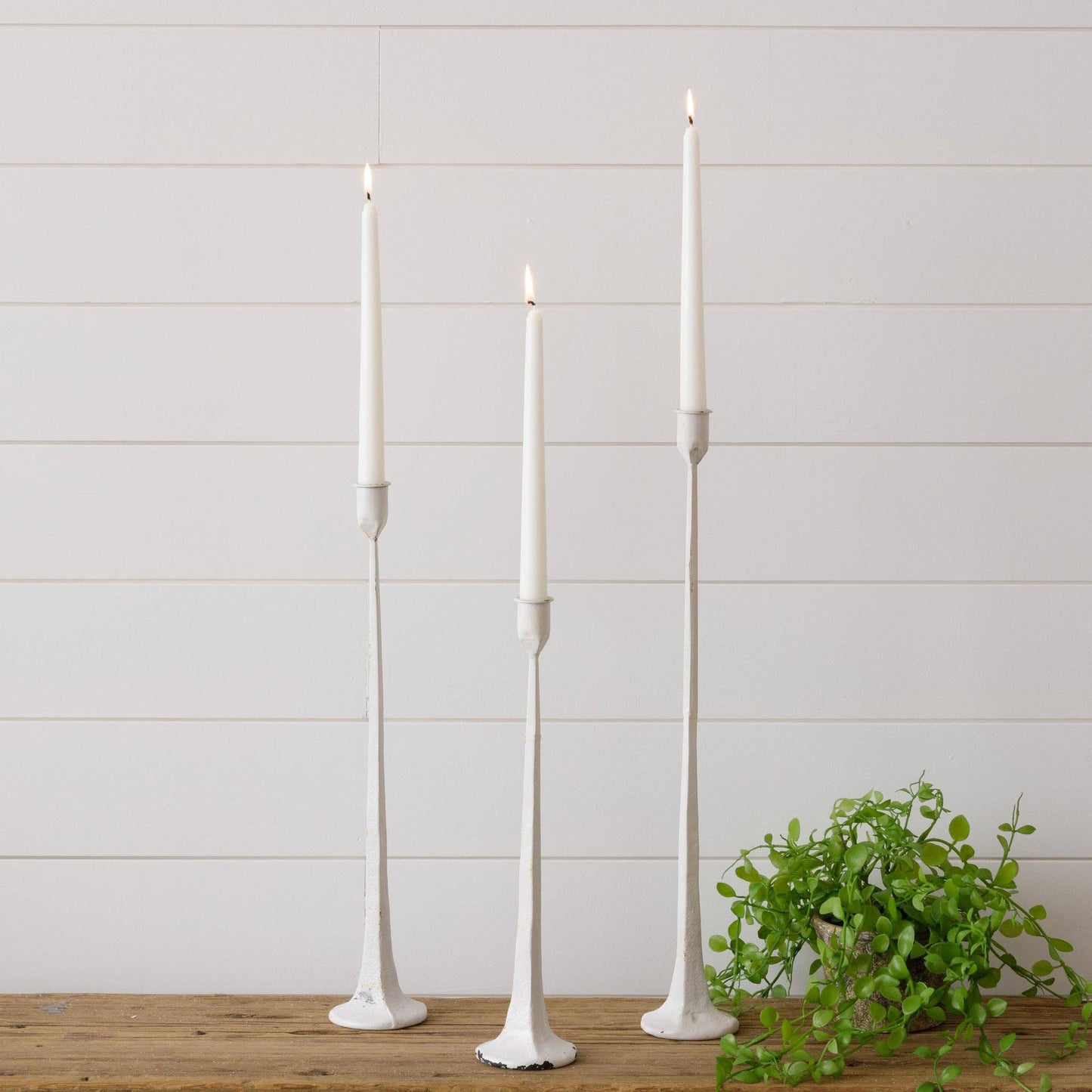 Hand Forged Metal Candle Holders