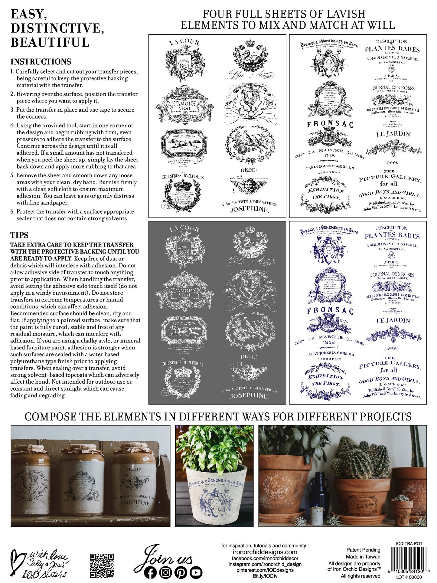 Traditional Pots Decor Transfer™