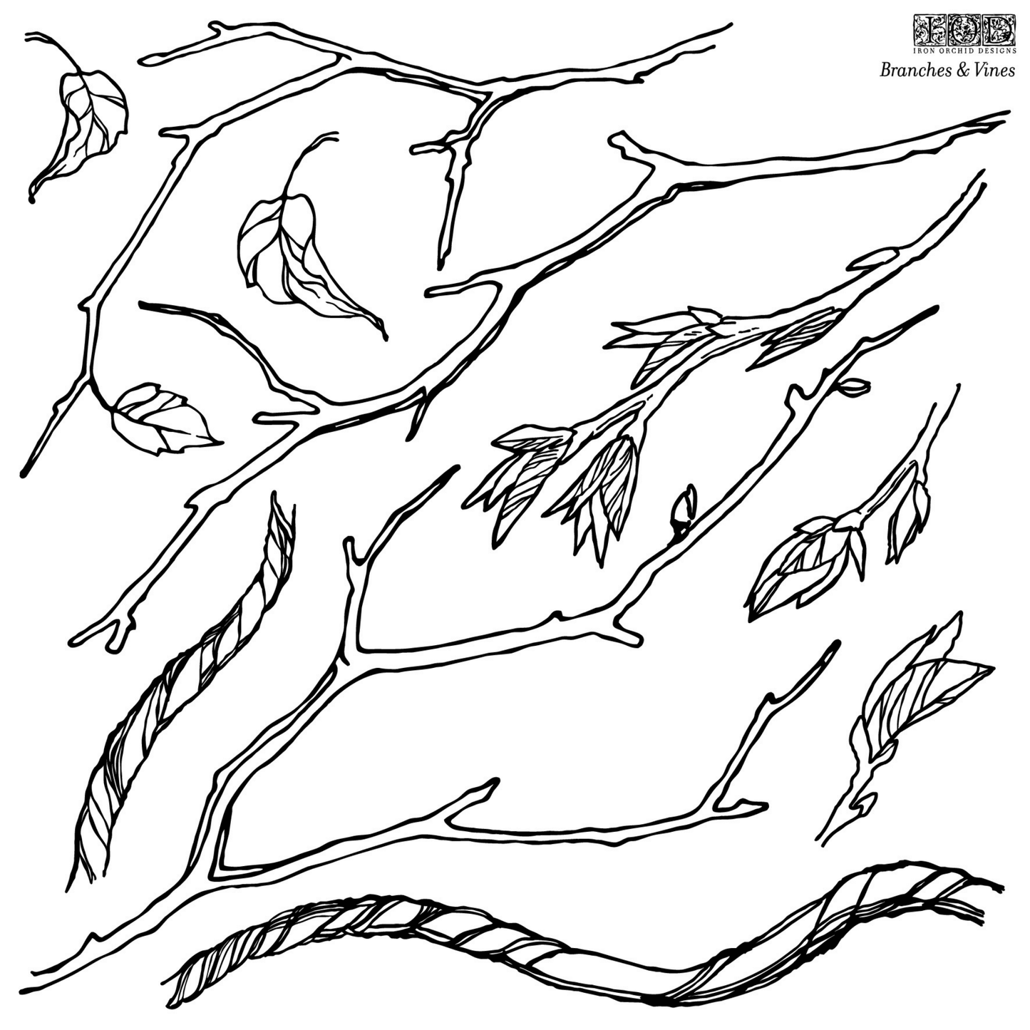 Branches & Vines IOD Stamp™