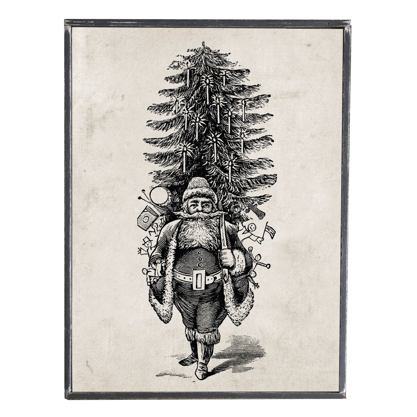 Vintage Print Santa Claus