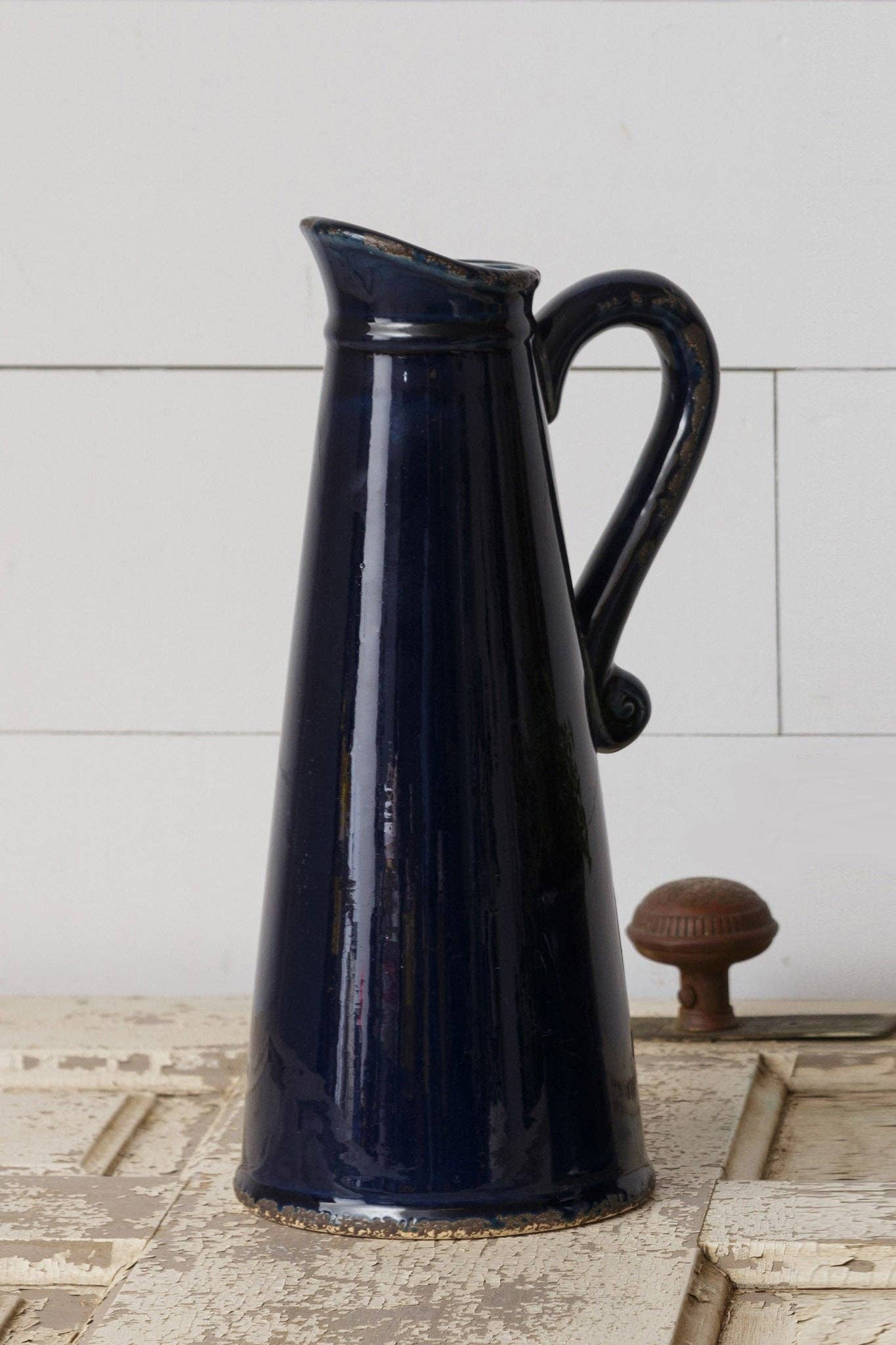 Navy Blue Pitcher