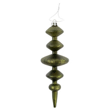  Gracie Spindle Glass Ornament, Dark Green