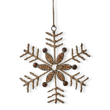  Jute Nordic Snowflake Ornament