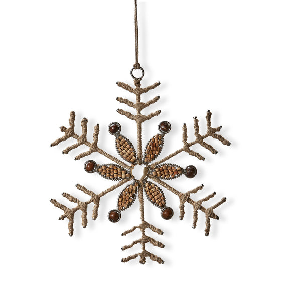 Jute Nordic Snowflake Ornament