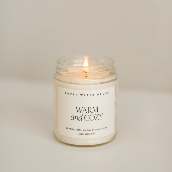 Warm and Cozy 9 oz Soy Candle