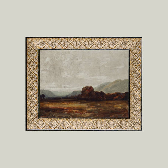 Fall Mountain Framed Antique Art