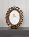 Fancy Scalloped Oval Photo Frame