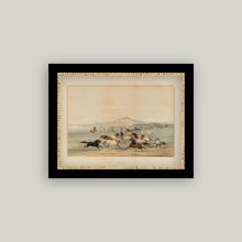  Field Of Horses Framed Antique Art