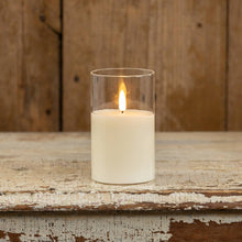  5" Glass 3D Flame Candle