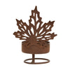 Fall Leaf Rusty Tealight Holder