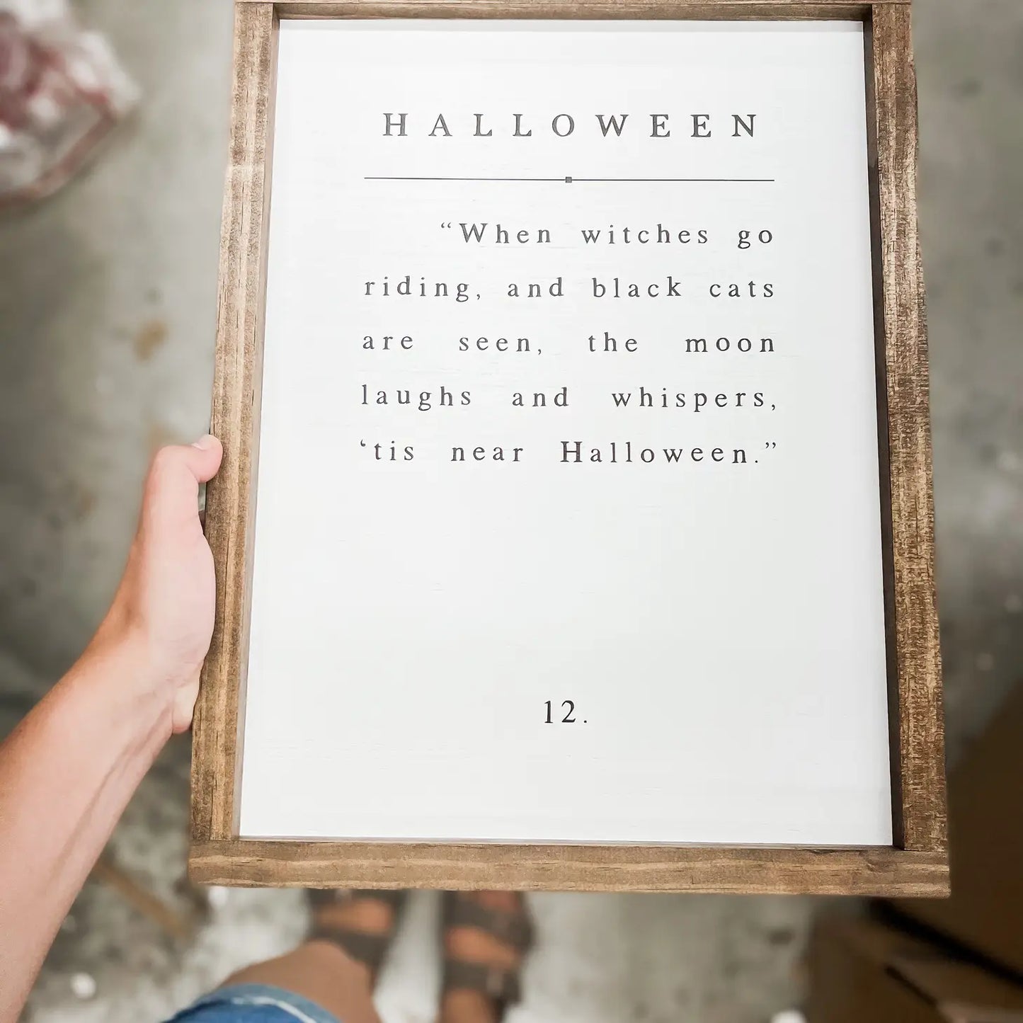 When Witches Go Riding | Halloween Wood Sign