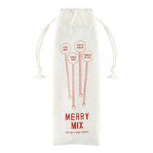  Face to Face Stir Sticks - Merry Mix - Set of 4