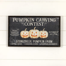  Pumpkin Carving Contest Sign