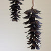 Antique Brown Metal Pine Cone Ornament