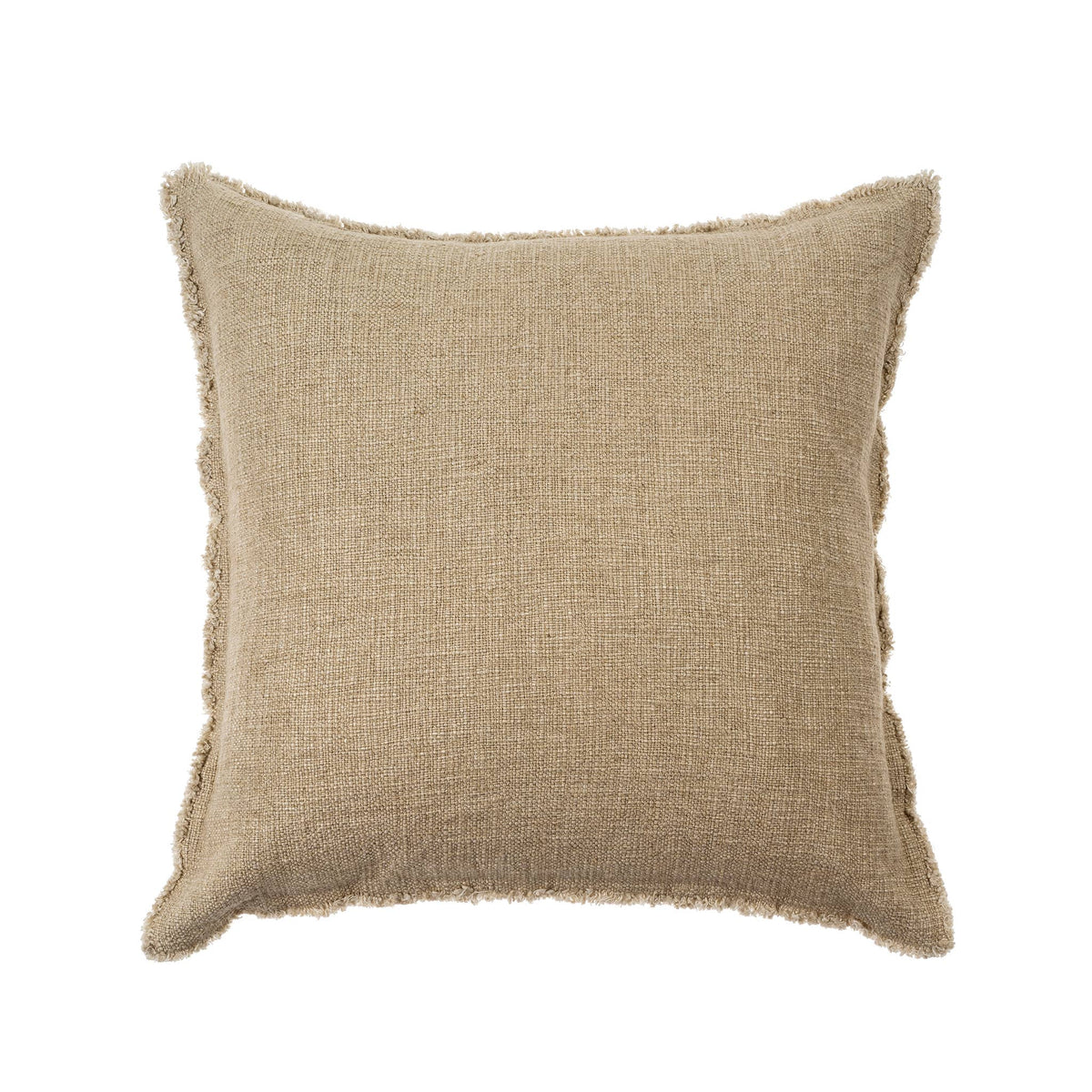 Selena Linen Pillow Beige Nestings Home Decor & Gifts Co.