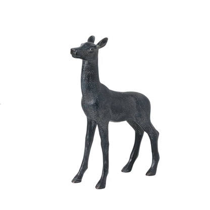 Black Deer Figurine 14"