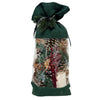 Evergreen Pine Burlap Pinecone Bag