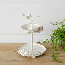  Tiered Trinket Tray Bird and Flowers