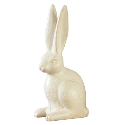 Matte White Sitting Hare LG