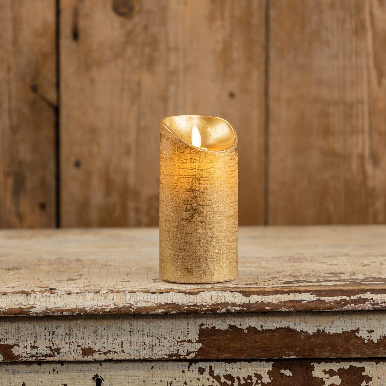 6" Moving Flame Pillar Candle