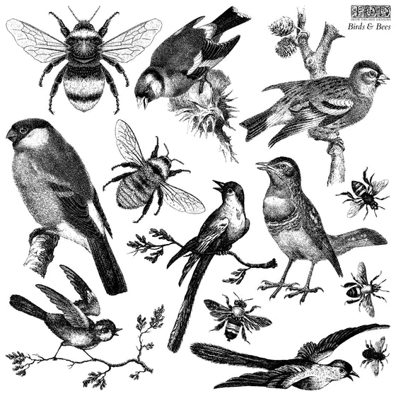 Birds & Bees Decor Stamp