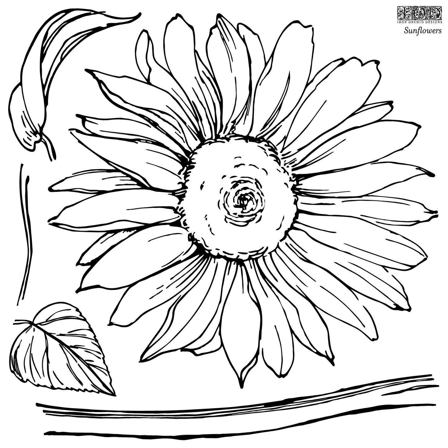 Sunflowers IOD Stamp™