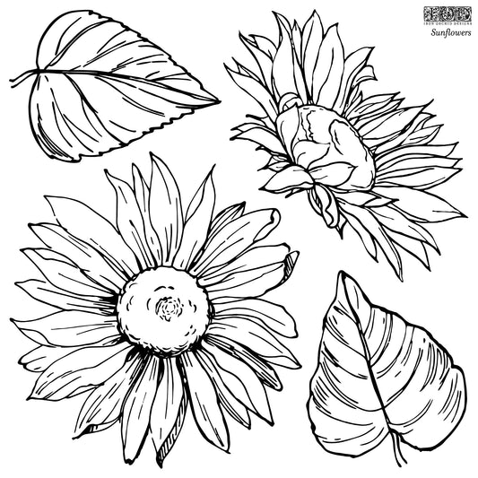 Sunflowers IOD Stamp™