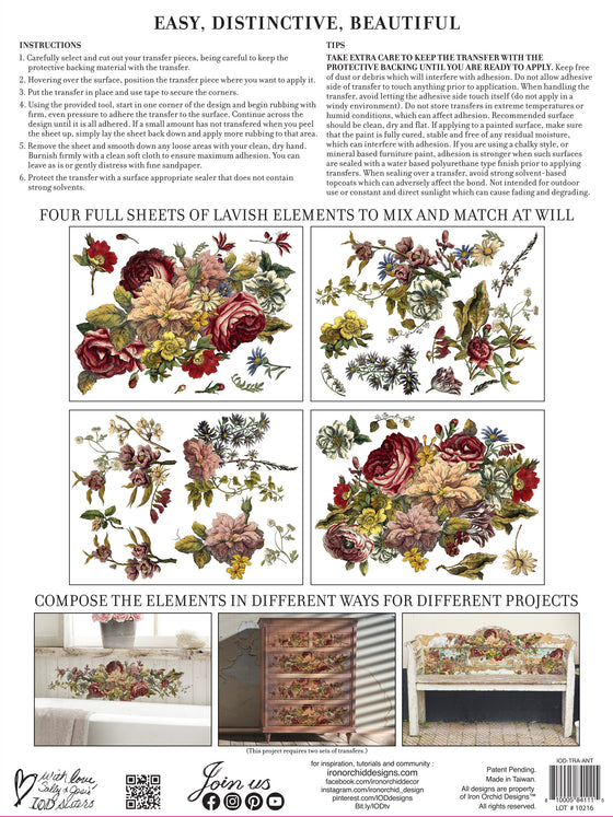 Floral Anthology Decor Transfer™