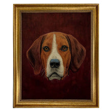  Fox Hound Hunting Dog Framed Oil Painting Print on Canvas