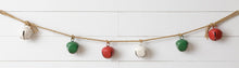  Red, Green, and White Bell Garland