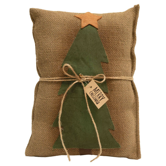 Merry Christmas Tree Decorative Pillow